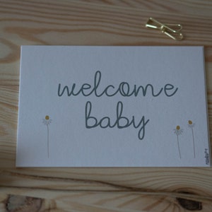 Carte • Carte postale • Bienvenue Bébé • Filles • Garçon