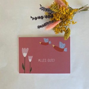 Tarjeta de felicitación "ALL GOOD - PIGEON" sobre papel de algodón macizo •