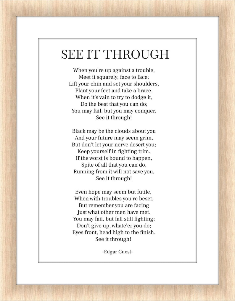 See It Through Poem Printable Printable Word Searches