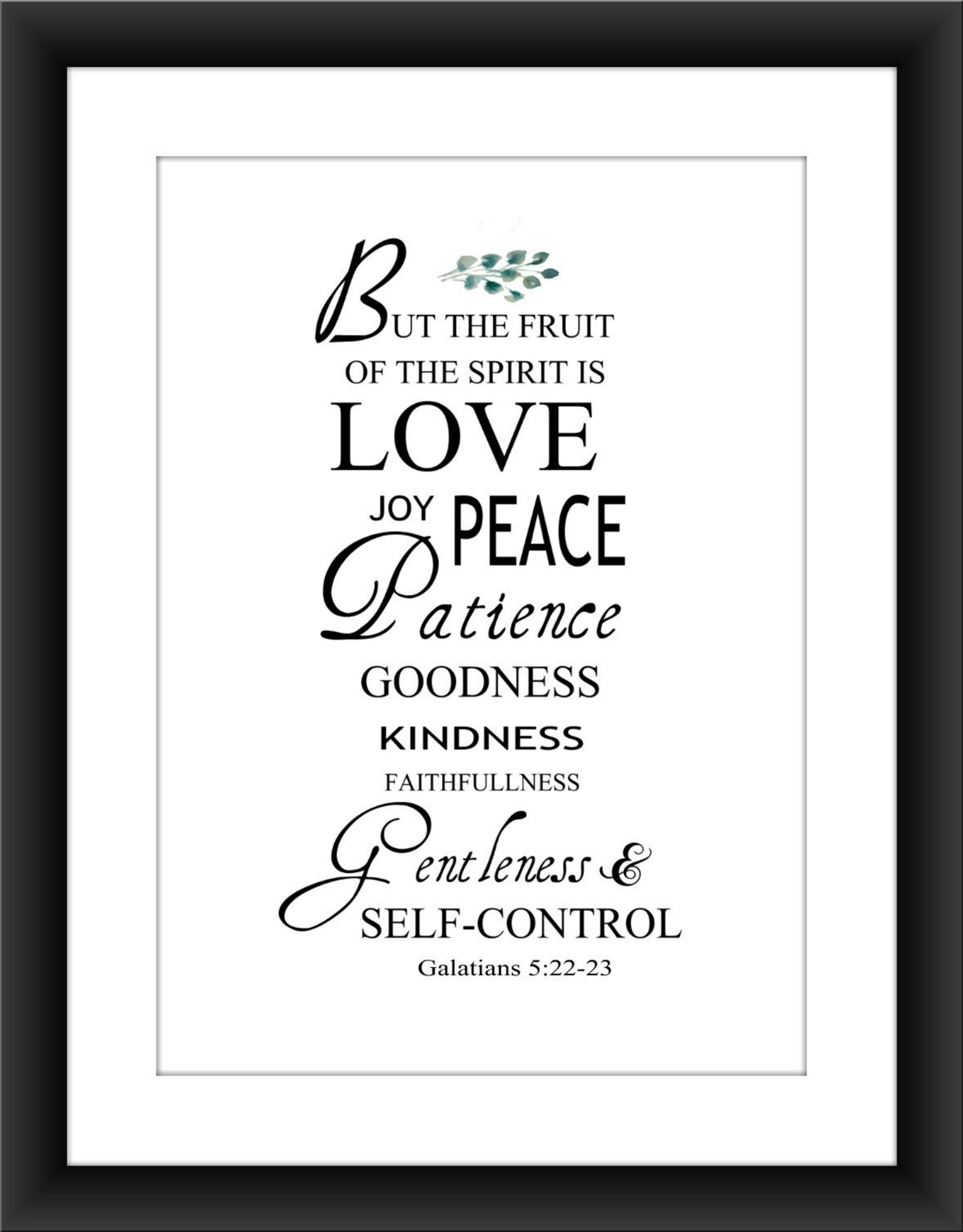 Christian Wall Art Religious Typography Print Black and White | Etsy