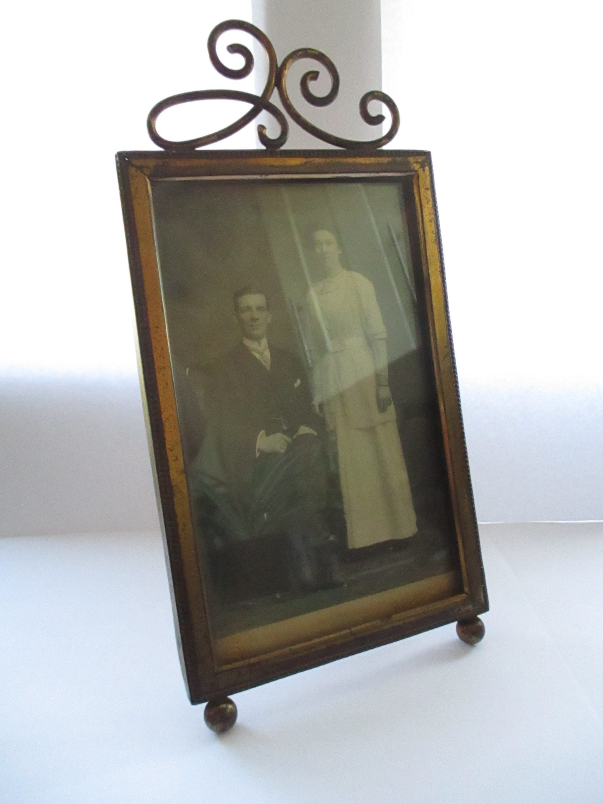 Beautiful Antique Art Nouveau Gold Tone Photo Frame Art | Etsy