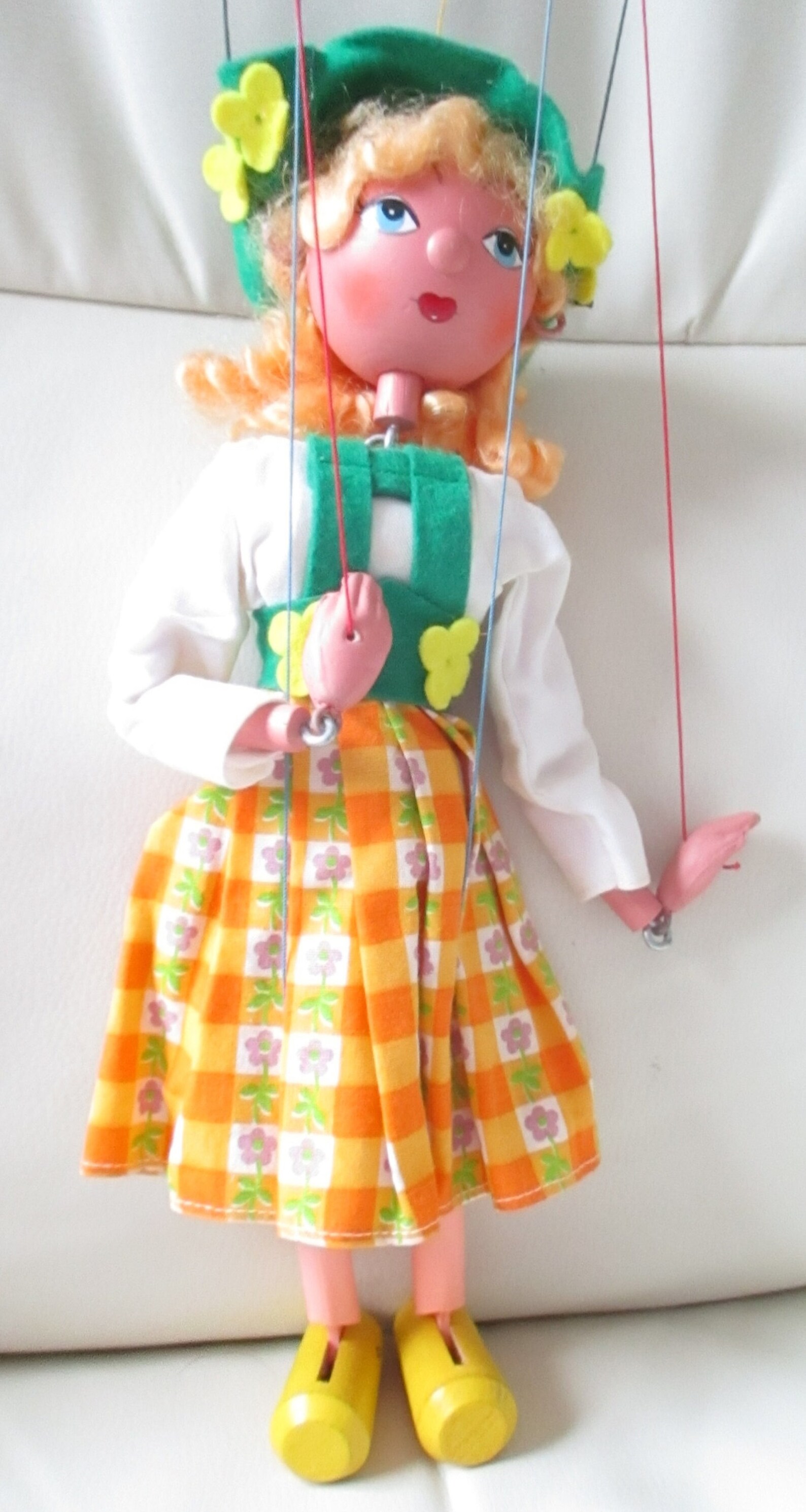 Vintage Pelham Puppet SS Tyrolean Girl Boxed Wooden Head Etsy