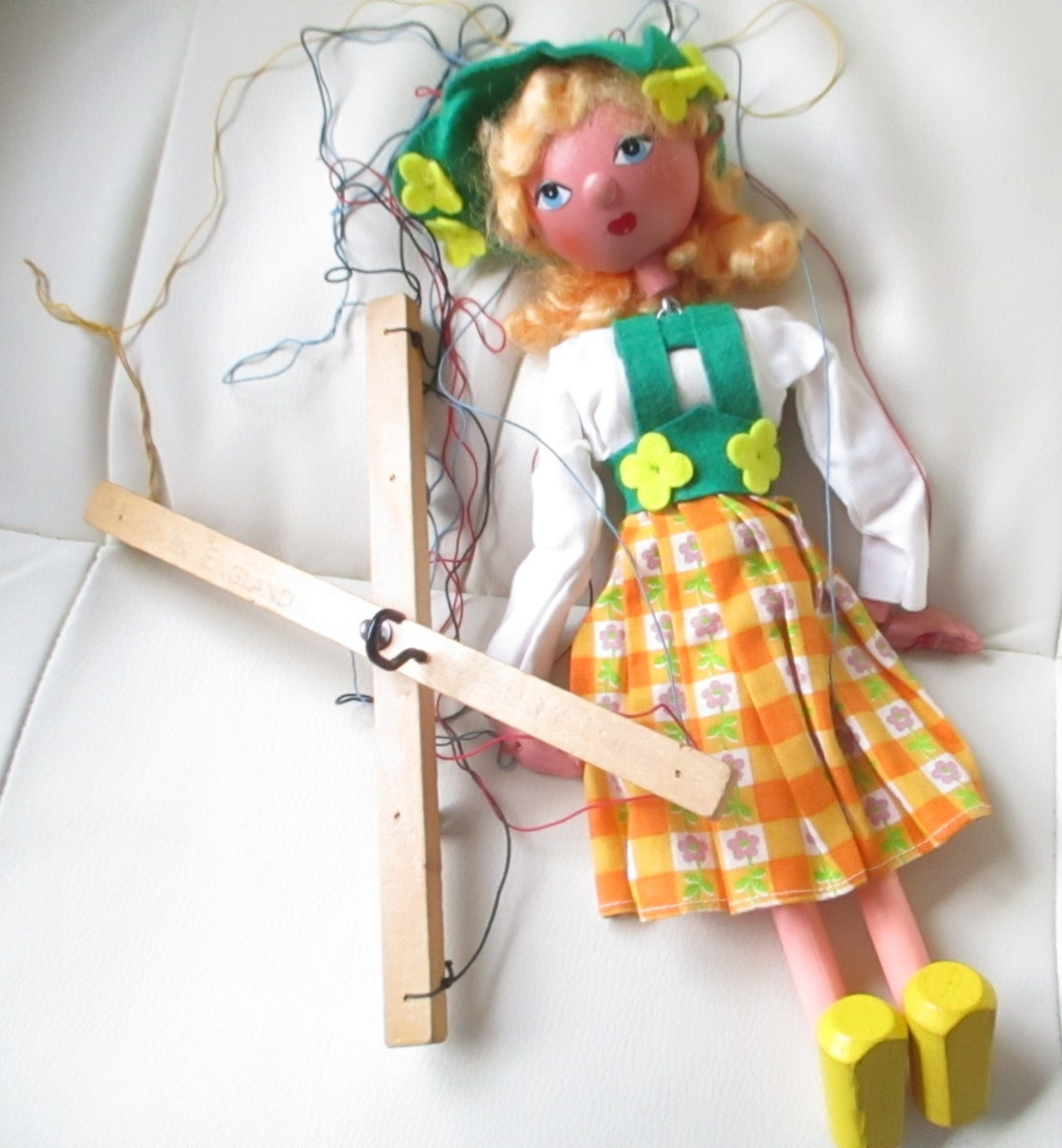 Vintage Pelham Puppet SS Tyrolean Girl Boxed Wooden Head Etsy