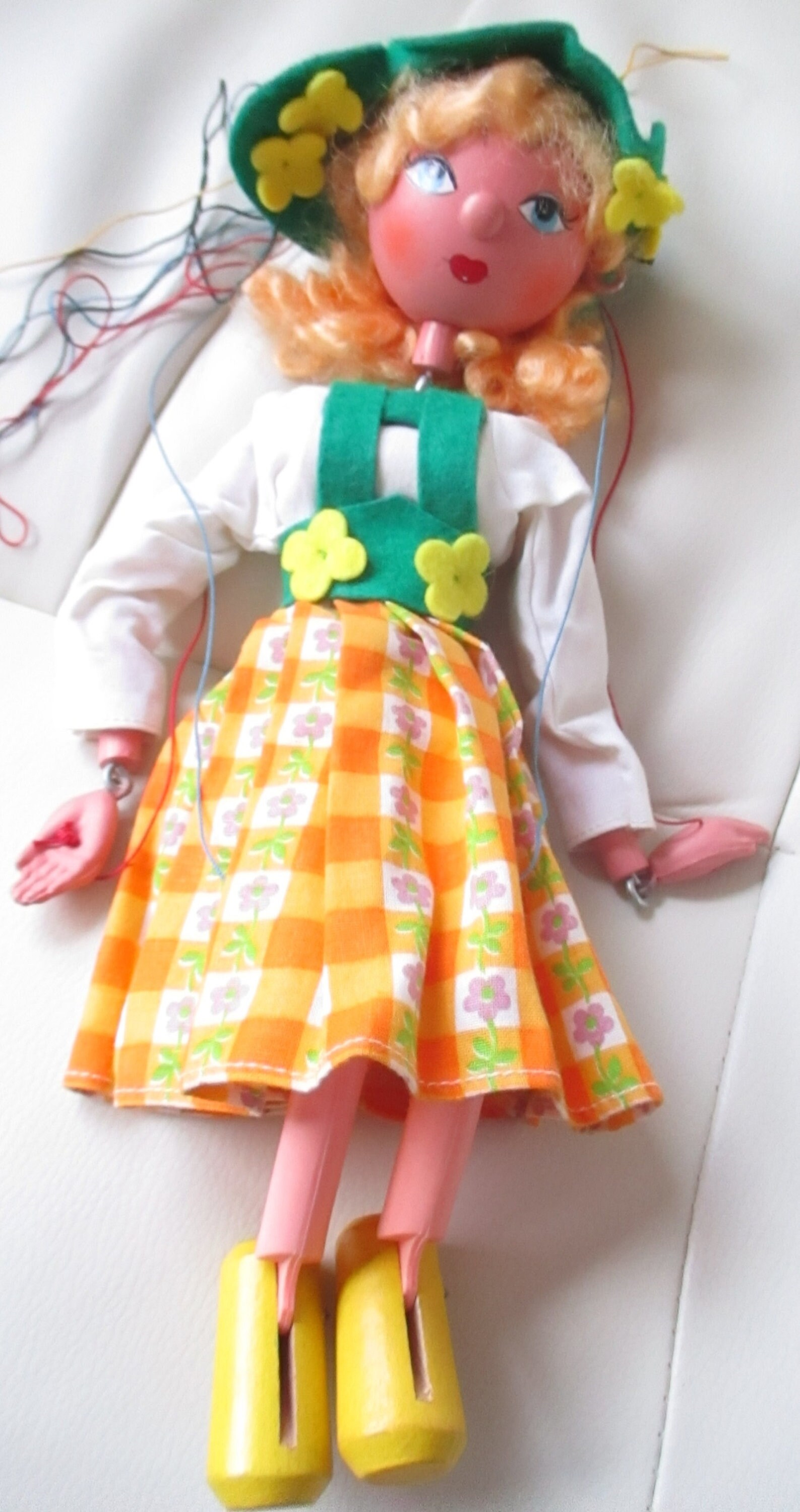 Vintage Pelham Puppet SS Tyrolean Girl Boxed Wooden Head Etsy