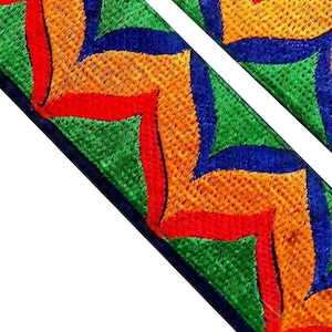 Vintage Sari Wholesale Border Indian Silk Saree Trim Embroidered Ribbon Decorative Traditional Ethnic Lace Wide Hem Patch Wall Decor Crafts