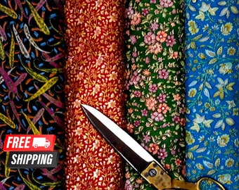 Recyled vintage Silk Sari Fabric Fat Quarter and Smaller Cuts, Saree for Embellishment, Nuno Felting, Quilting, Gift Wrapping, Junk Journals