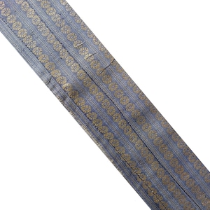Vintage Ikat Saree Border India Decorative Woven Trim Antique Ikat Ribbon Silk Sari Lace Decor Cloth Tape Hem Patch Applique SB110