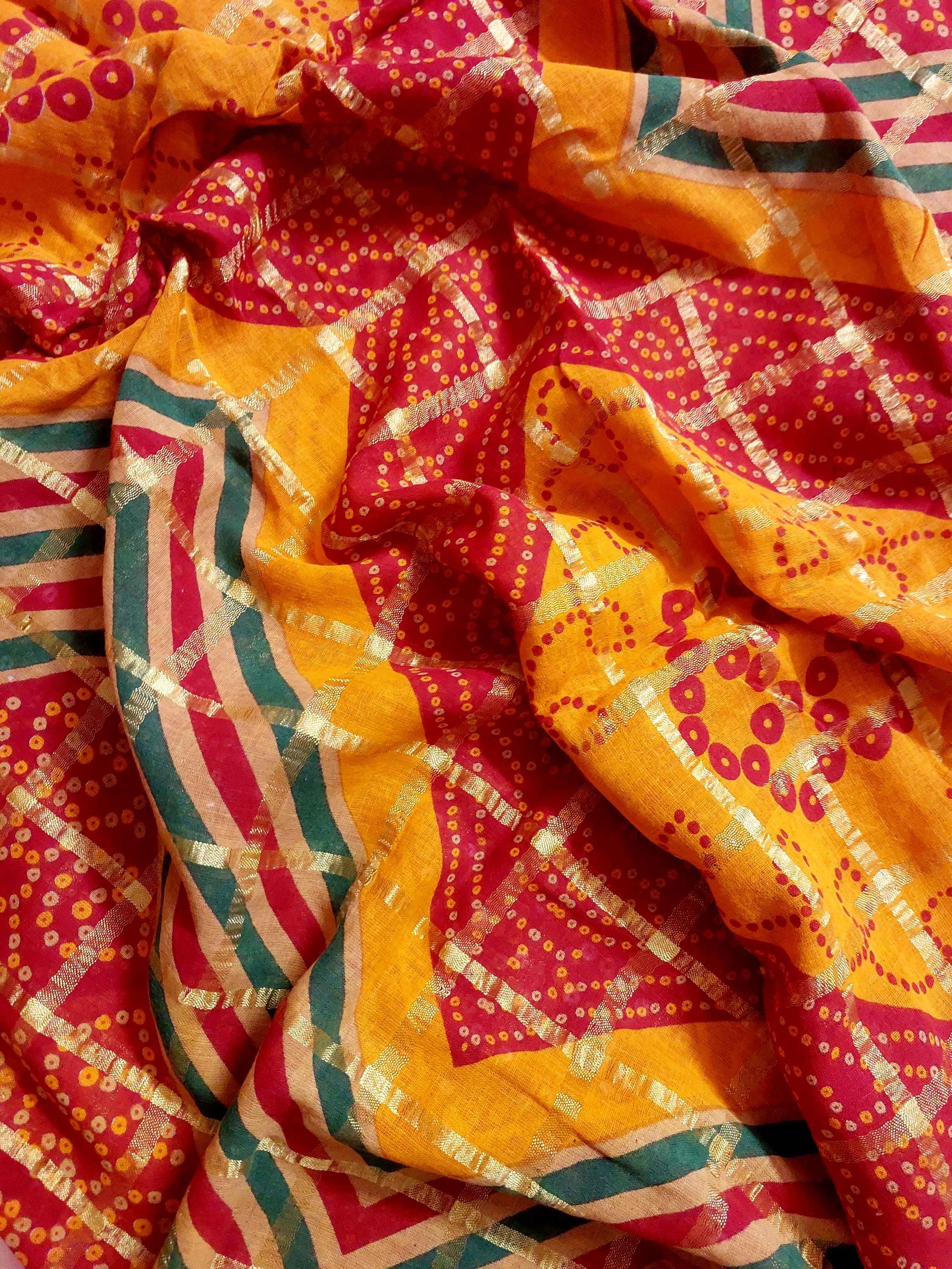 Bandhani Dress Material - Etsy