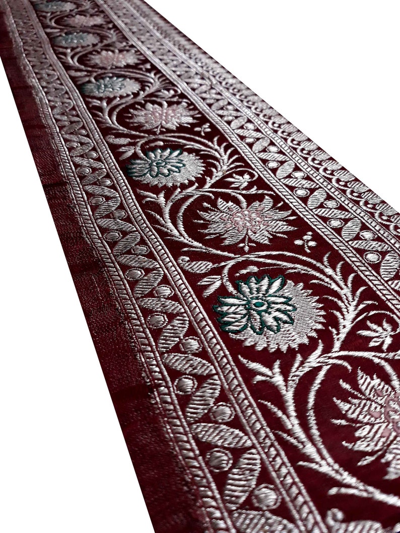 Vintage Banarasi Brocade Saree Border Brocade Trim Craft - Etsy