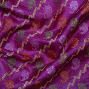 Vintage Indian Pure Tussar Silk Sari Woven Border Handwoven Saree Handmade Tossor Saree Tushar Tusser Sarong Dress Handspun Ethnic  IK58