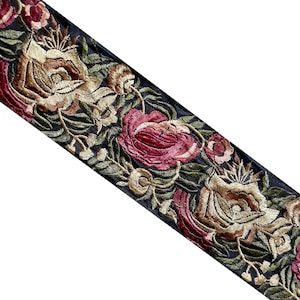 Vintage Indian Border Trim Ribbon Saree Trimming Fatto a mano Antico Ricamato Lehenga Hem Pizzo Patch Cloth Strip Ethnic Decor SI115