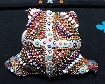 Handgemachte Perlen Geldbörse, Tribal Vintage Beutel