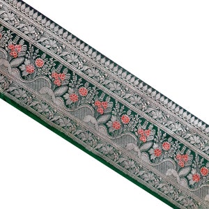 Vintage Sari Borte Antik Indische Hand Webband Seide Saree Borte Traditionelle Spitze Handwerk Tape Lehenga Sam Patch Banarasi Borte JR14