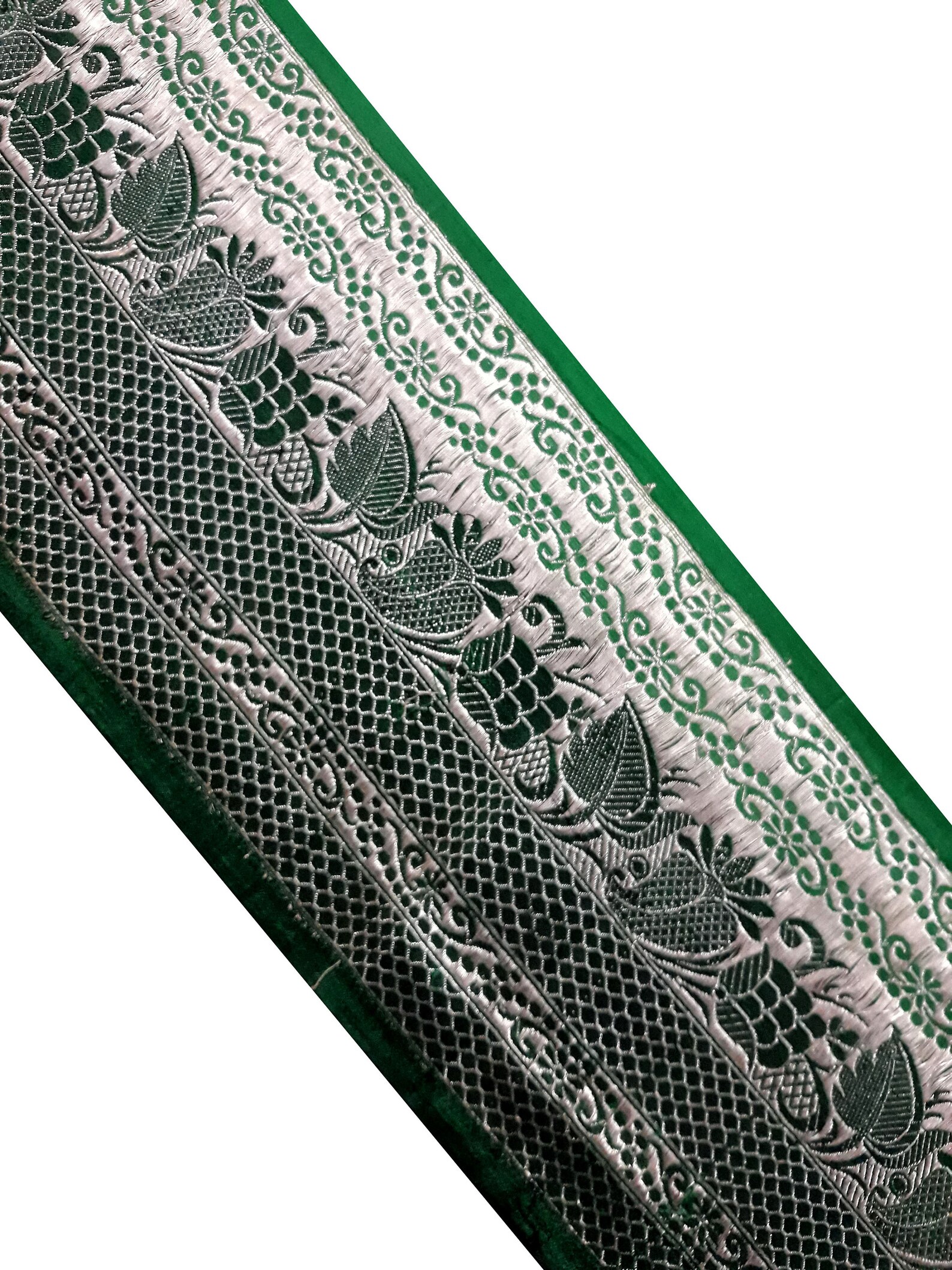Vintage Banarasi Brocade Saree Border, Brocade Trim Craft Ribbon ...