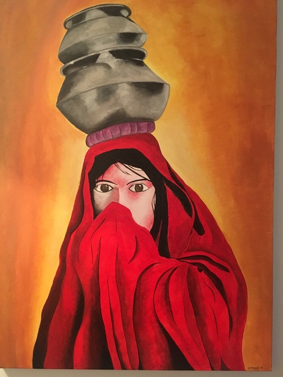 The village girl  My Art by Rekhasanthosh  Facebook