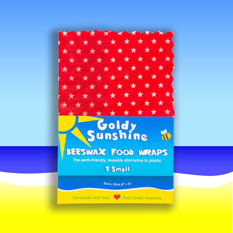 Beeswax Food Wraps 1 Small 20cm x 20cm Sharks
