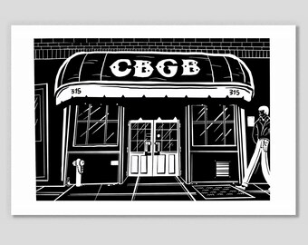 CBGB Hommage - Romain BERNARD // Sérigraphie