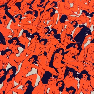 The woman inherits the earth #Orange - Émilas // silkscreen