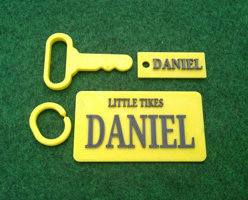 little tikes car number plates