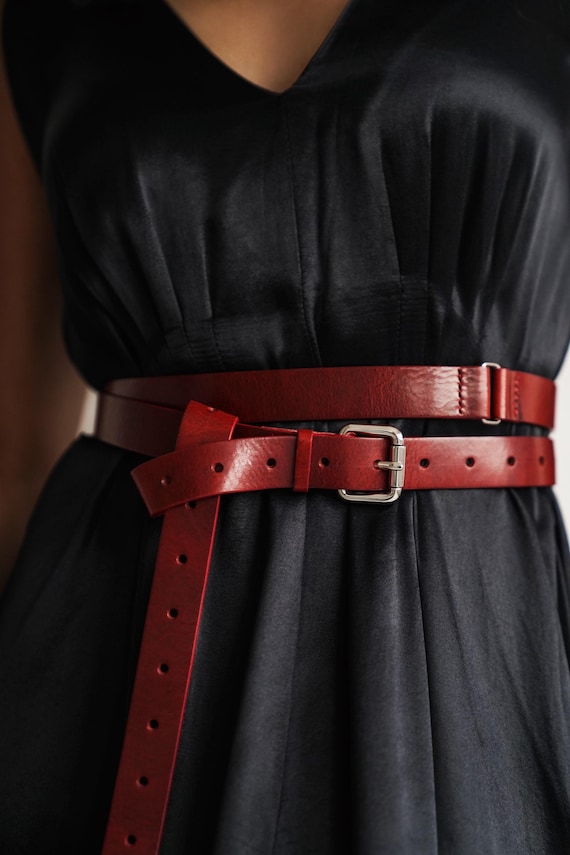 BELTINGER Cintura Donna In Pelle Pieno Fiore, Larga 3 Cm, Fibbia Dorata, Made In Italy, Pelle Morbida E Foderata, Regolabile