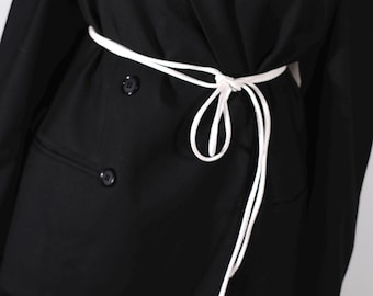 Knot belt -Belt Rope - Women&#39;s Leather Knot Belt - Minimalist Style - Handmade Tie Belt  Rope Belt  - Tie Belt - Gift Idea