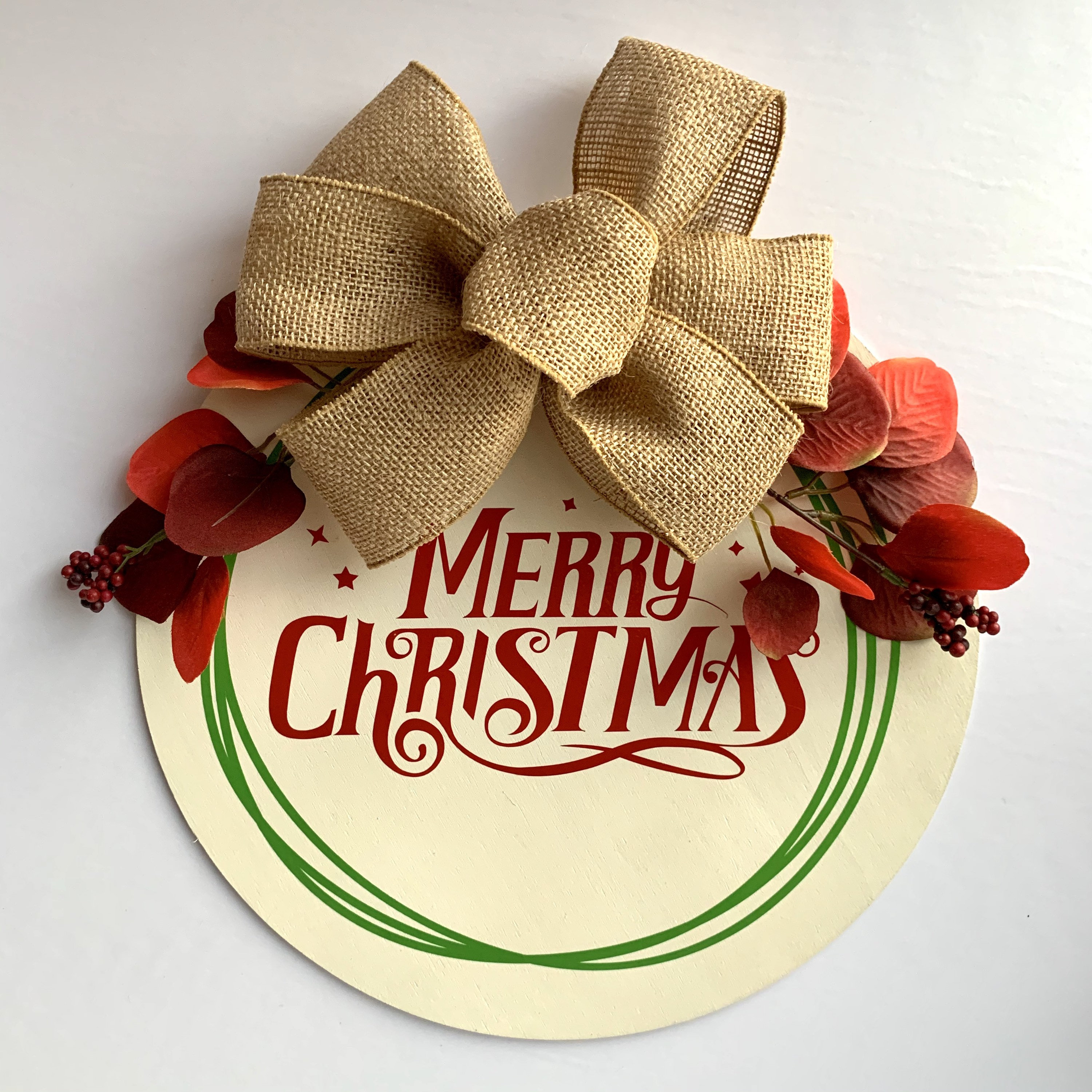 Front Door Sign Merry Christmas Front Door Decor Holiday | Etsy