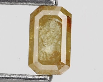 0.33 ct Emerald Cut Fancy Yellow Diamond, Natural Loose Stone