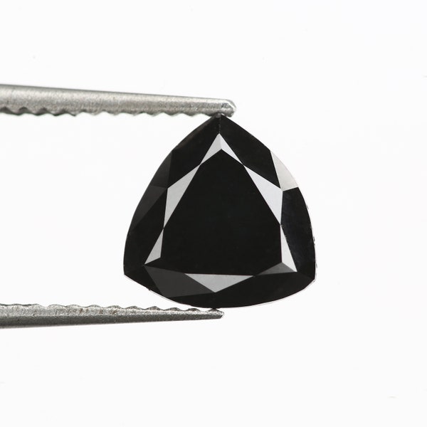 1.72 ct natural fancy black diamond loose triangle brilliant cut loose diamond natural fancy black diamond for unique black diamond ring