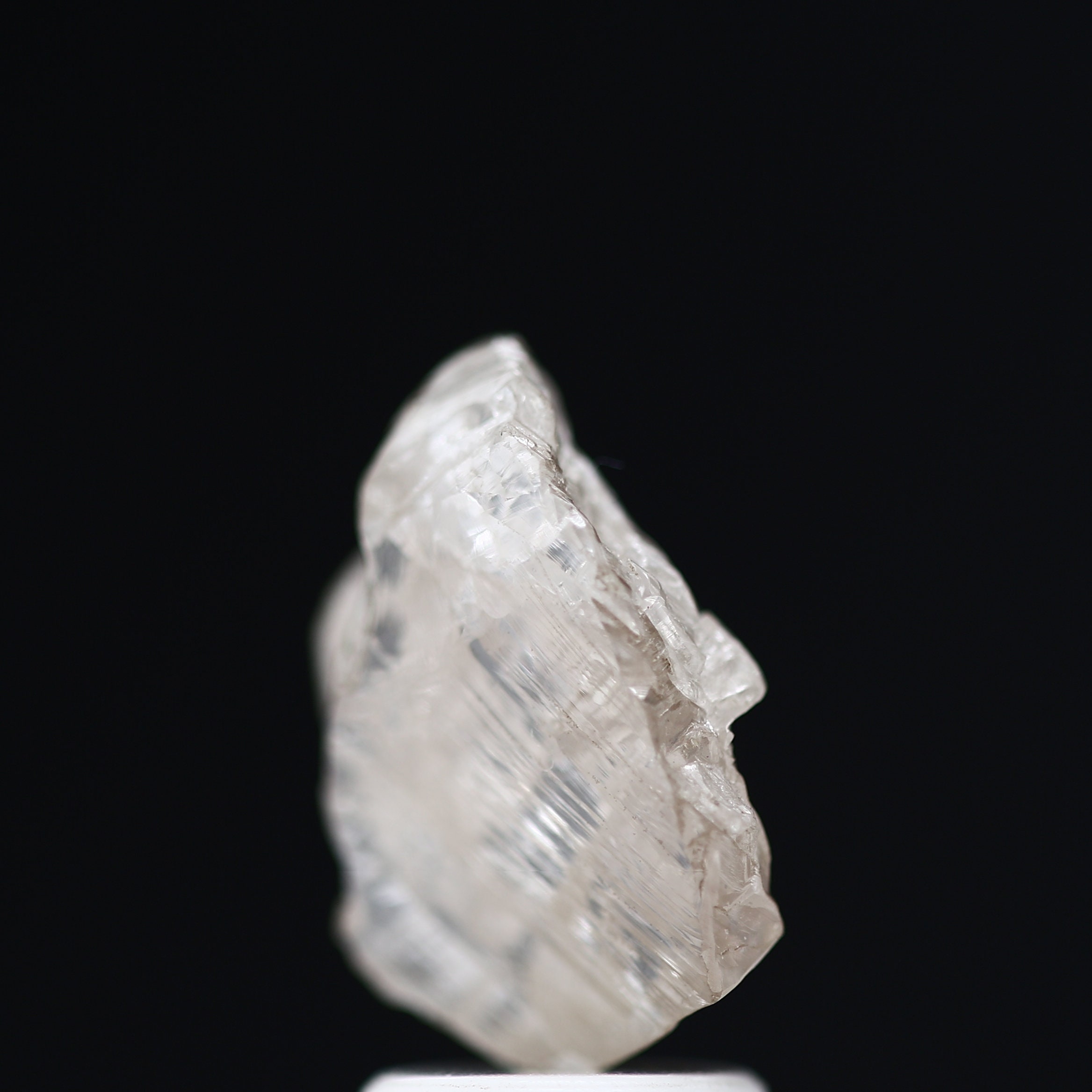 3.10 Ct Natural Icy White Rough Uncut Grey Diamond Crystal Raw ...