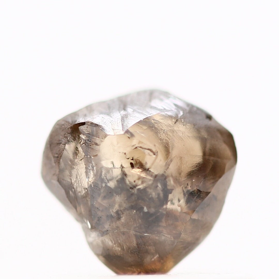 0.48 Ct Natural Brown Triangle Diamond, Unique Rough Crystal - Etsy UK