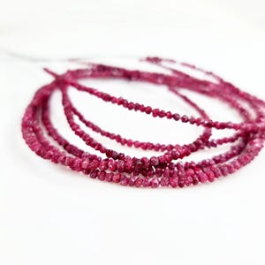Perles Diamant Rouge Champagne En Vrac, Rondes à Facettes, Naturelles - Neuf Sans Emballage
