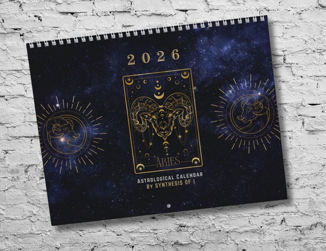 Aries Astrology Calendar 2026: Monthly Horoscopes, Writable Grids ...