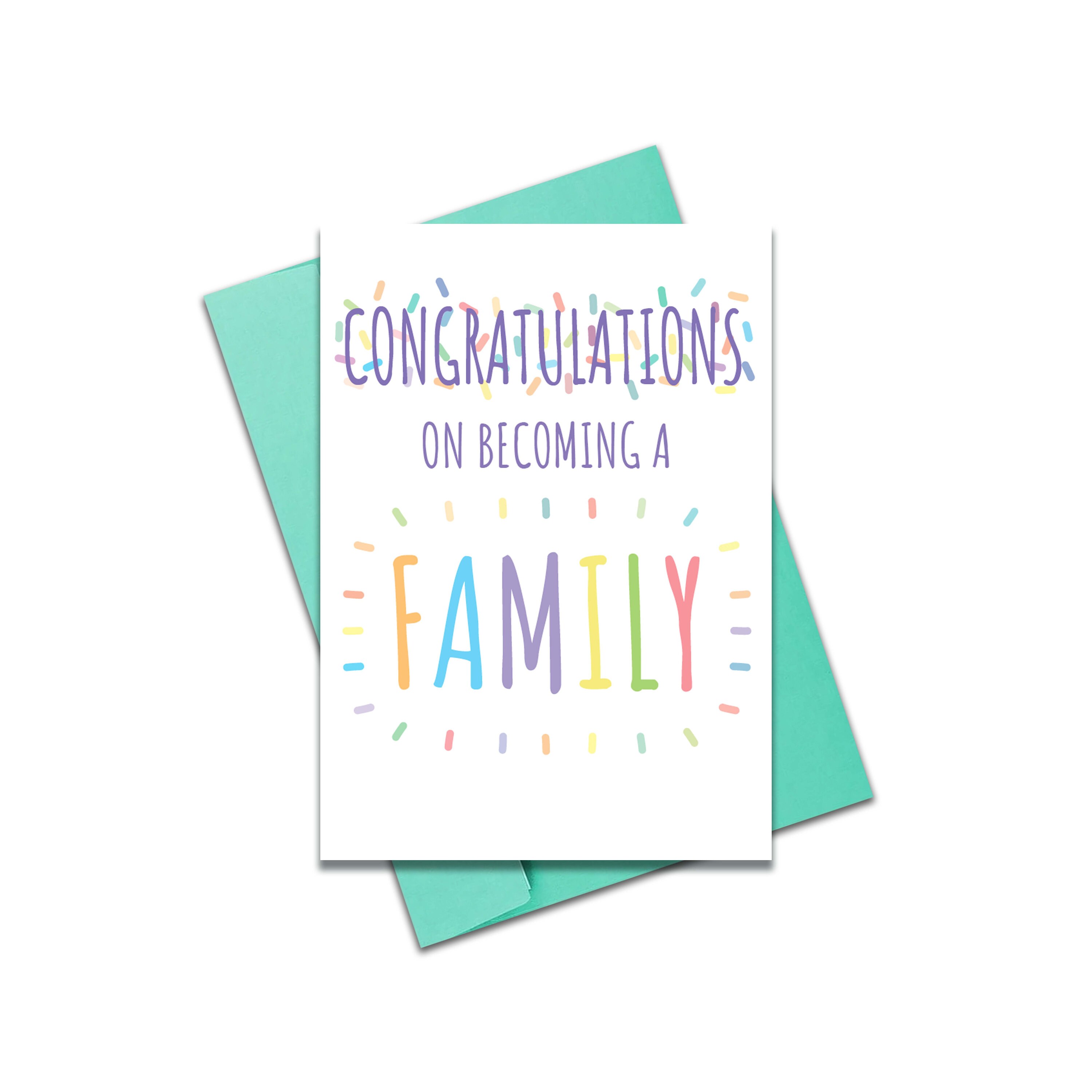 Adoption Card Happy Adoption Day Congratulations Adoption Etsy