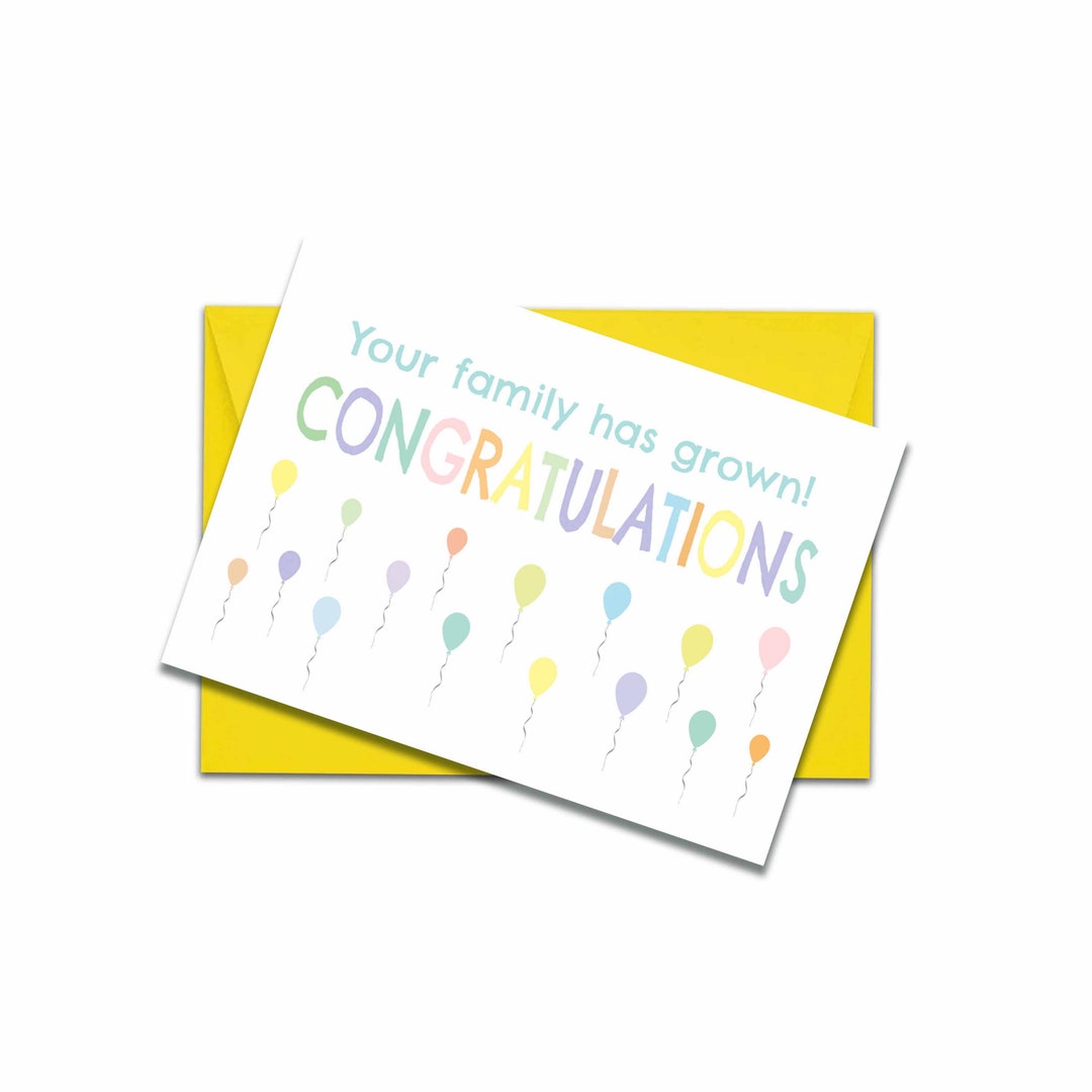 adoption-card-new-baby-card-twins-card-congratulations-etsy-uk