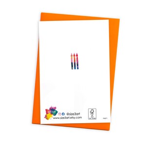 Classic Brother Birthday Card with Premium 120gsm Coloured Envelope | Abstract Art Design image 2