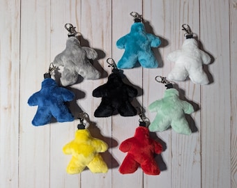 Plüsch Meeple Schlüsselanhänger