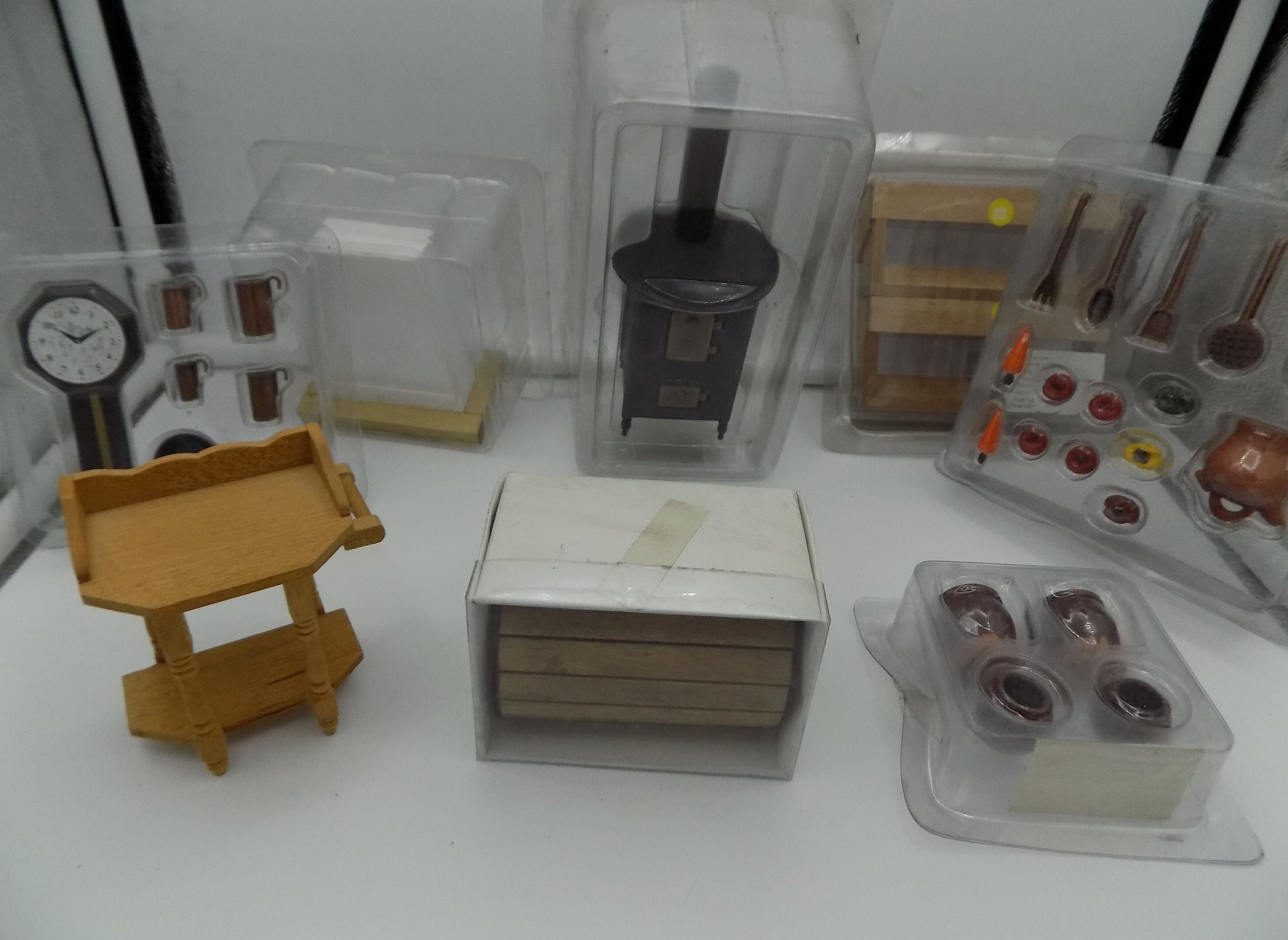 15 miniatures en bois accessoires maison ustensiles cuisine pour