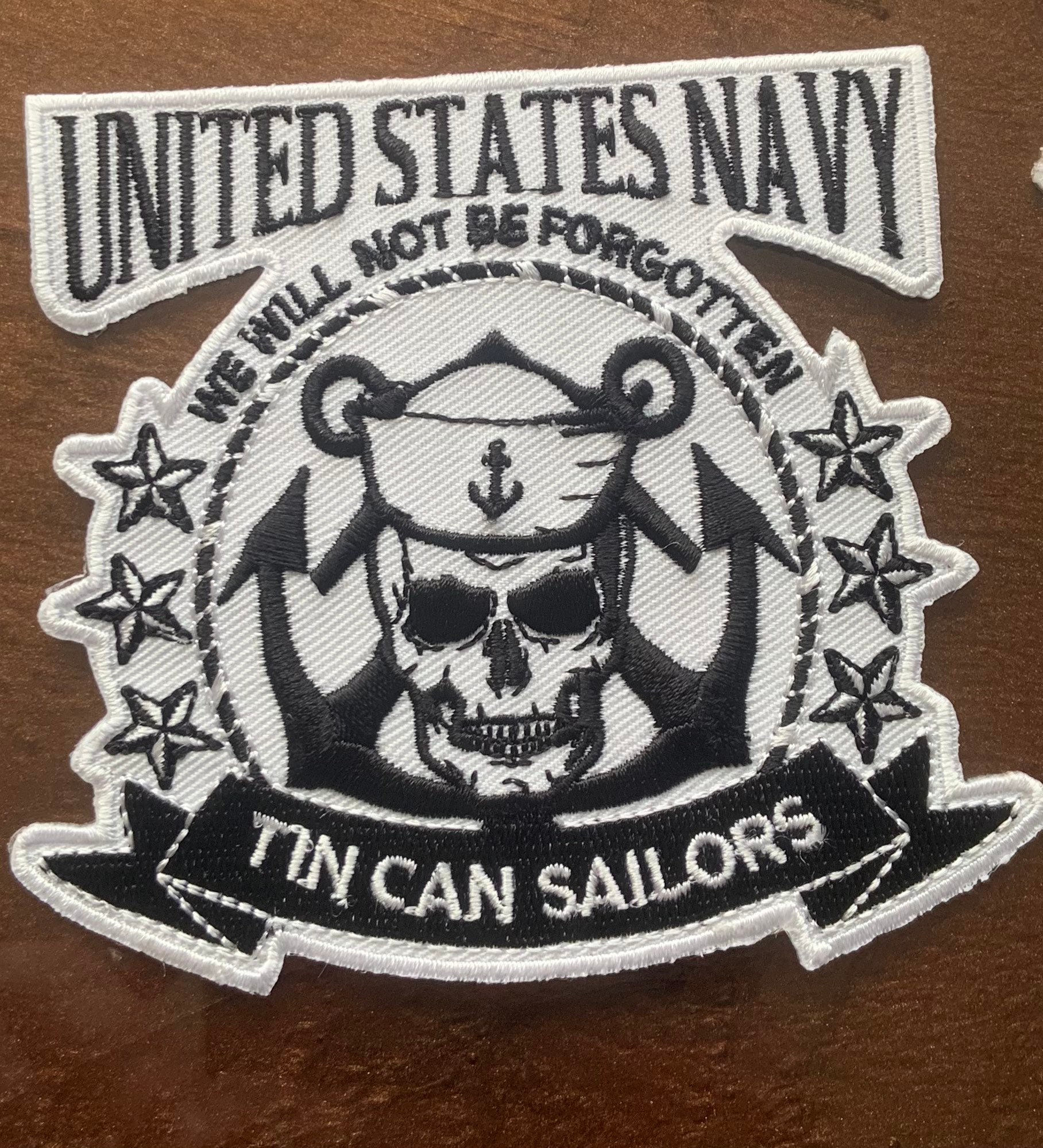 United States Navy Tin Can Sailor Sew on Patch, Military Pride, USN Etsy