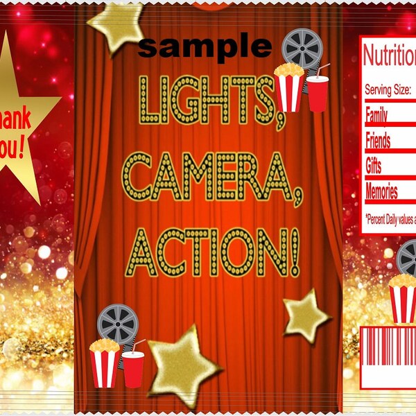 Lights Camera Action Etsy