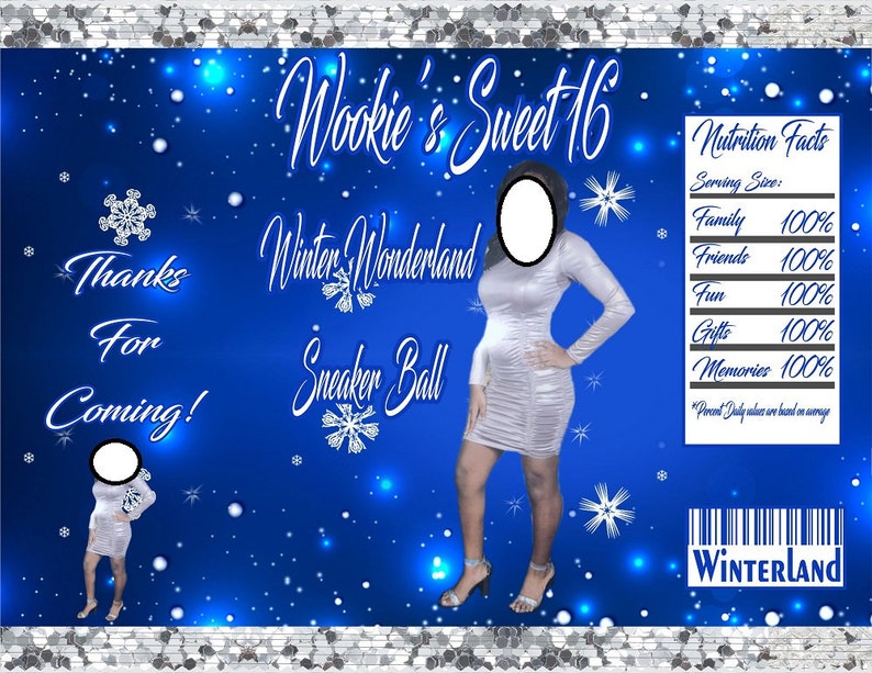 Instant Download Winter Wonderland Chip Bag Template Christmas Chip Bag Birthday Chip Bag No Wait Ask First For Matching Labels Party Favors Paper Party Supplies Efp Osteology Org