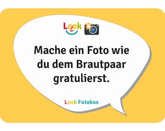 200 Fotobox-Aufgaben für die Hochzeit, PDF-Vorlage zum Ausdrucken, Fotoaufgaben zur Hochzeitsfeier, Aktionsaufgaben, Look-Fotobox