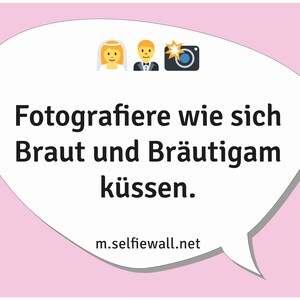 50 Fotoaufgaben &quot;Gäste fotografieren die Hochzeitsfeier&quot;, Hochzeitsspiel, Hochzeitsgeschenk, PDF-Vorlage zum Ausdrucken, Aktionsaufgaben