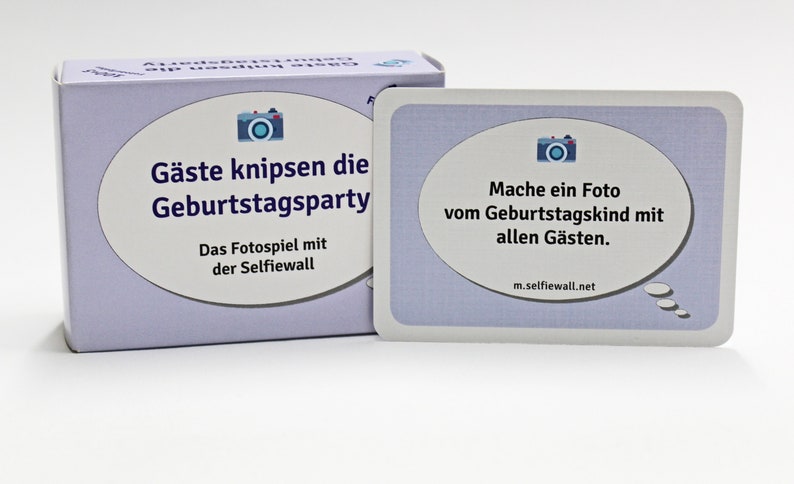 100 Aktionskarten zum Geburtstag, Fotospiel Gäste knipsen die Geburtstagsparty, Fotoaufgaben, Partyspiel, Geburtstagsgeschenk Bild 5