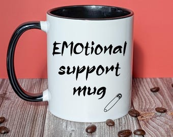 Personalised Emotional Support Mug | Custom Elder Emo Gift