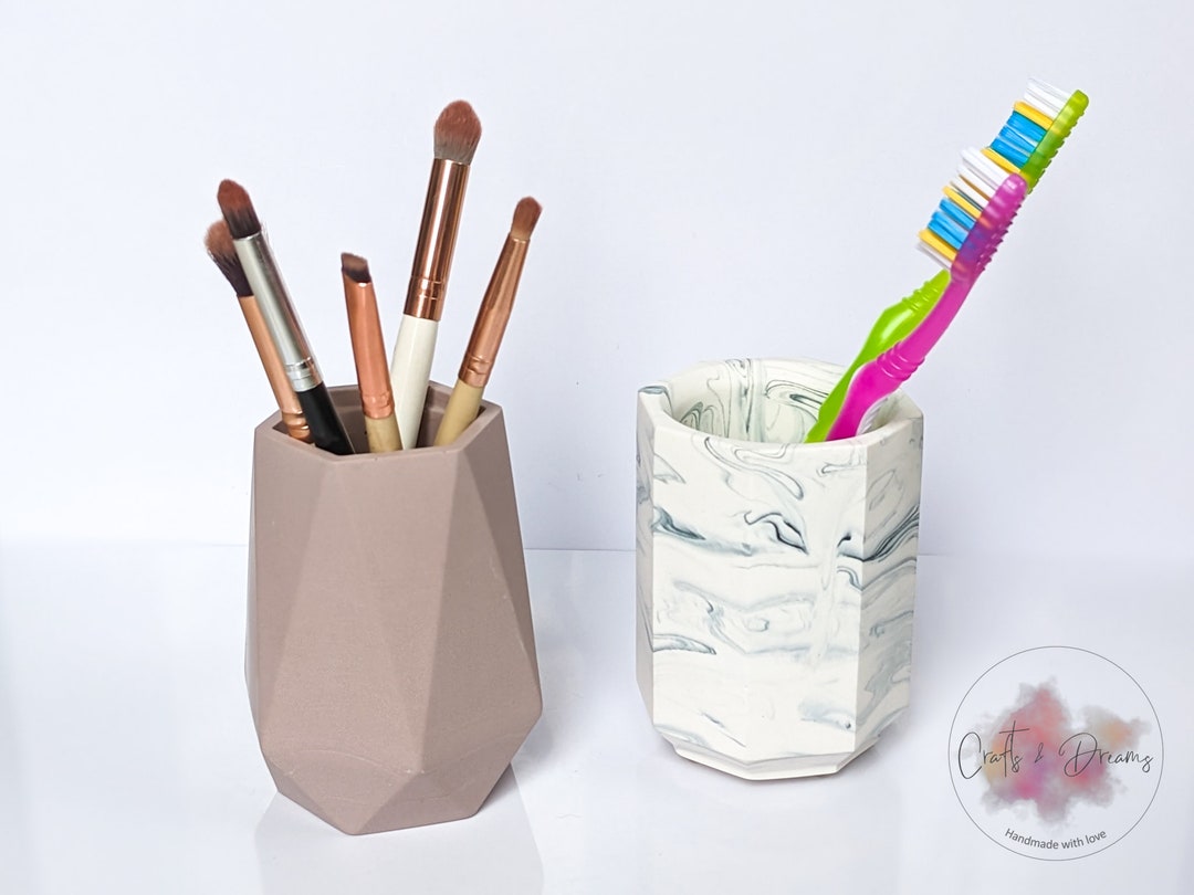 Toothbrush Holder for Modern Bathroom Decor Aesthetic Gift Etsy