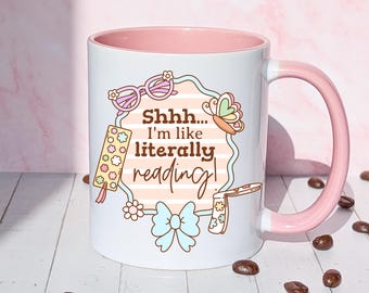 Bookish Reading Mug: Retro Ceramic Cup for Book Lovers