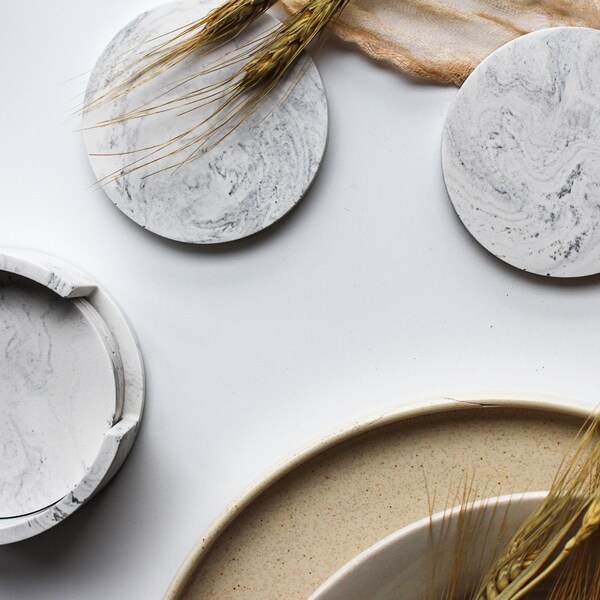 Coasters With Holder Etsy UK