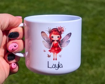Personalised Fairy Birthday Mugs | Unbreakable 6oz Polymer Cup