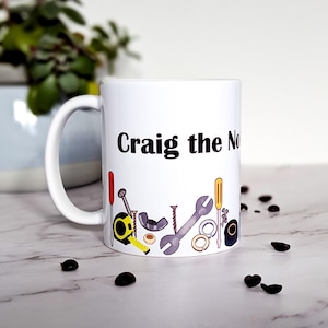 Tools Coffee Mug, Personalised Gift for Dad, 11oz 15oz