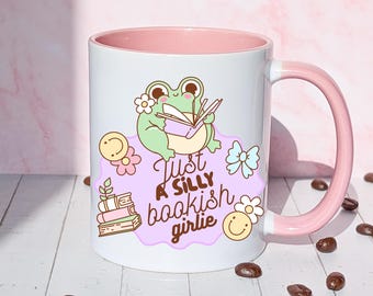 Just a silly bookish girlie mug, funny book reader gift